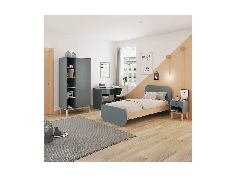 Mesa de escritorio Misty Breeze Verde Salvia - Oak Soft