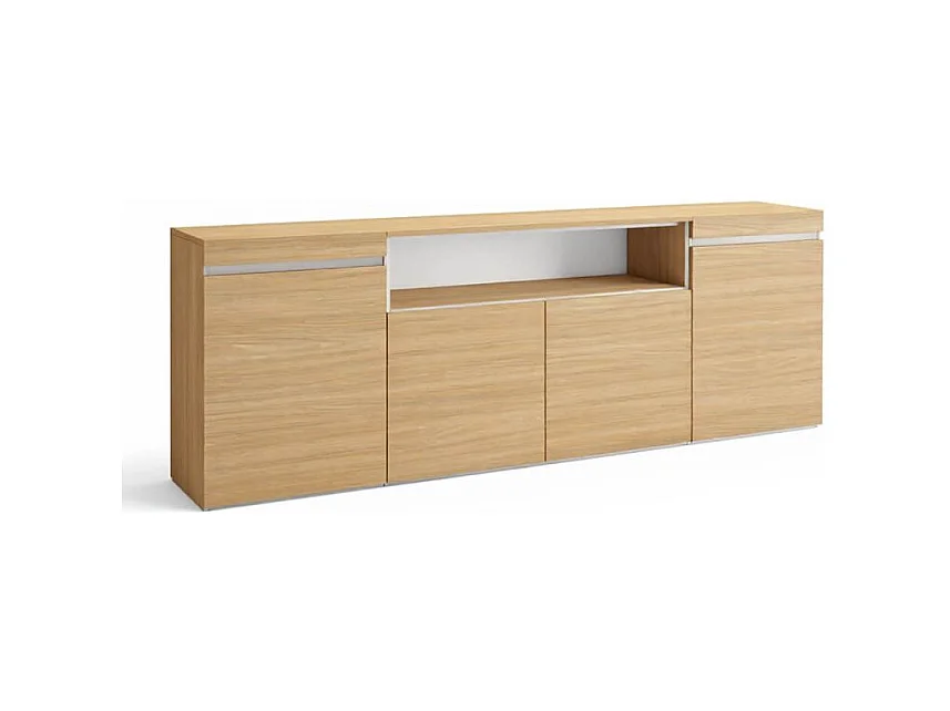 Aparador Kavos Roble Arena- Blanco