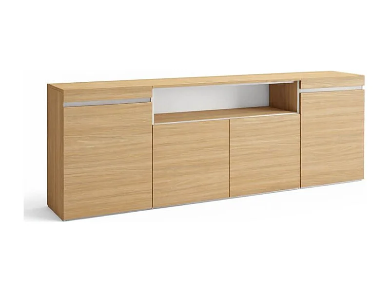 Aparador Kavos Roble Arena- Blanco