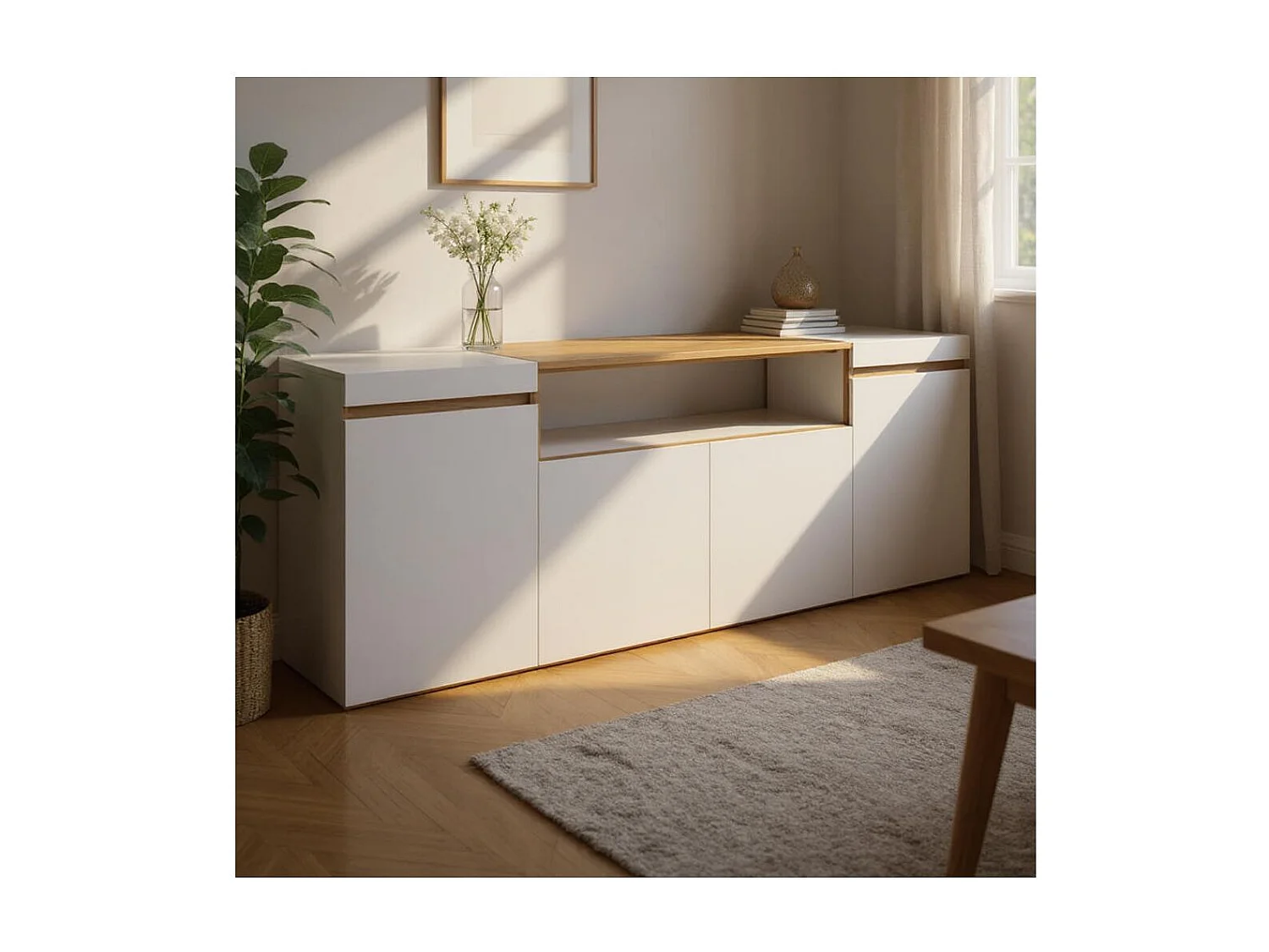 Aparador Kavo Blanco - Roble Arena