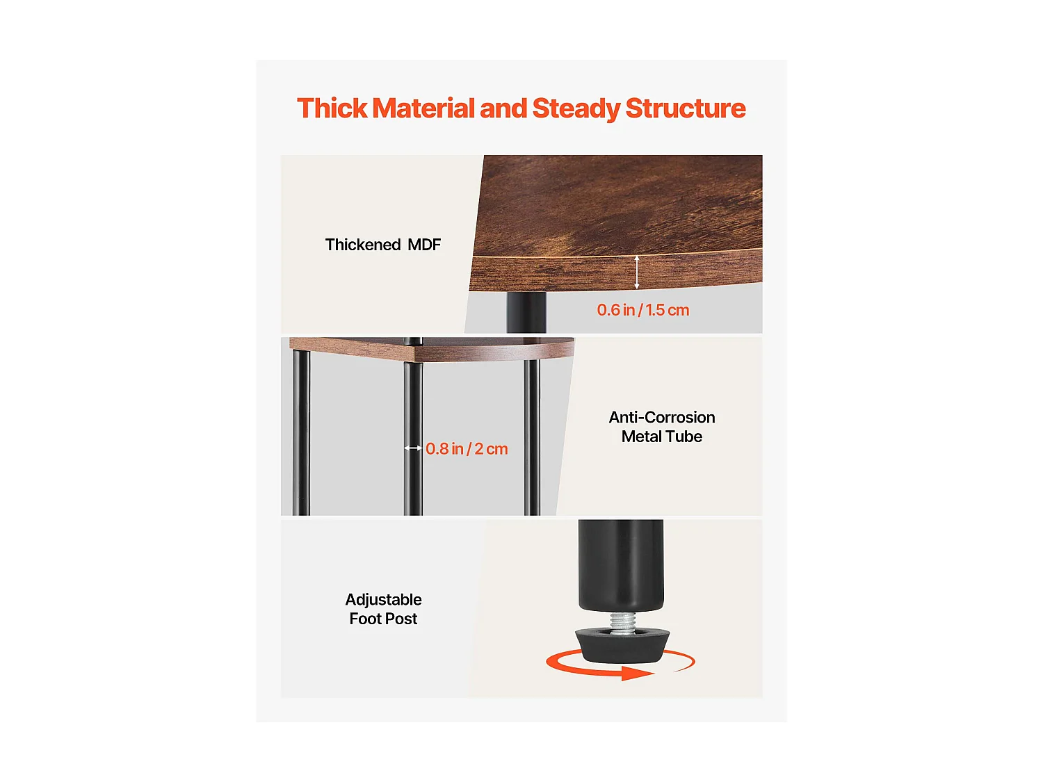 Hoekplank SucceBuy 5-Laags Hoekboekenkast met LEDverlichting en Deuren, Compacte Boekenkast met Metalen Frame en Houten Planken, Ideaal voor Thuis of op Kantoor
