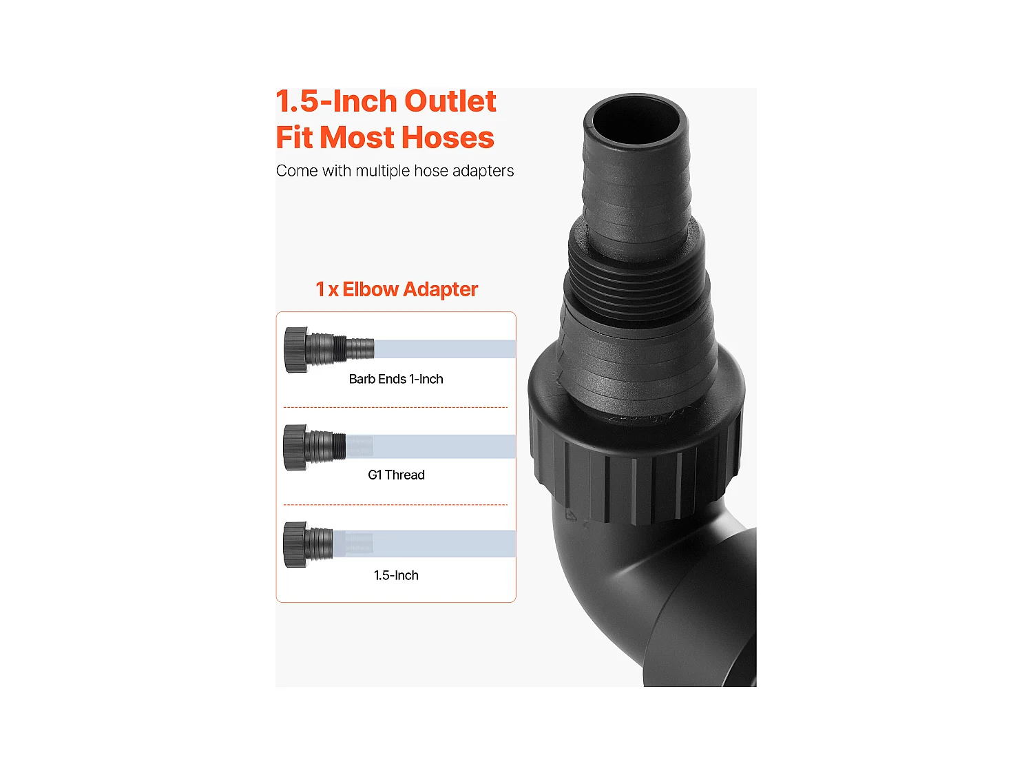 Dompelpomp voor Afvalwater SucceBuy 710 W Dompelpomp RVS, 20000 L/u met Zwevenschakelaar Automatisch, voor Zwembaden, Vijvers