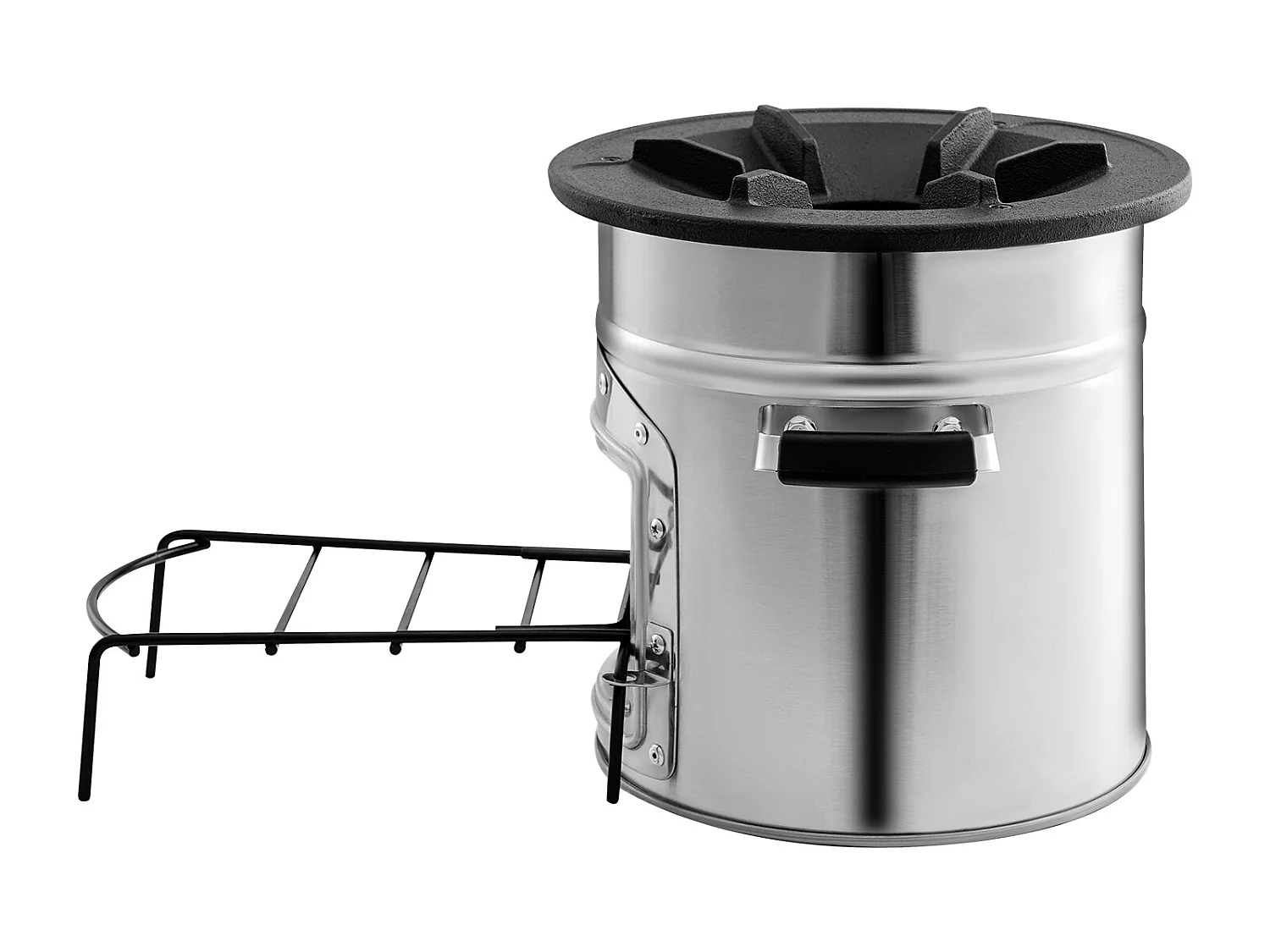 Réchaud Camping Rocket SucceBuy, Poêle à Bois Portable en Acier Inoxydable, avec Sac de Transport, Porte Simple, Réchaud à Fusée pour Cuisine et Chauffe