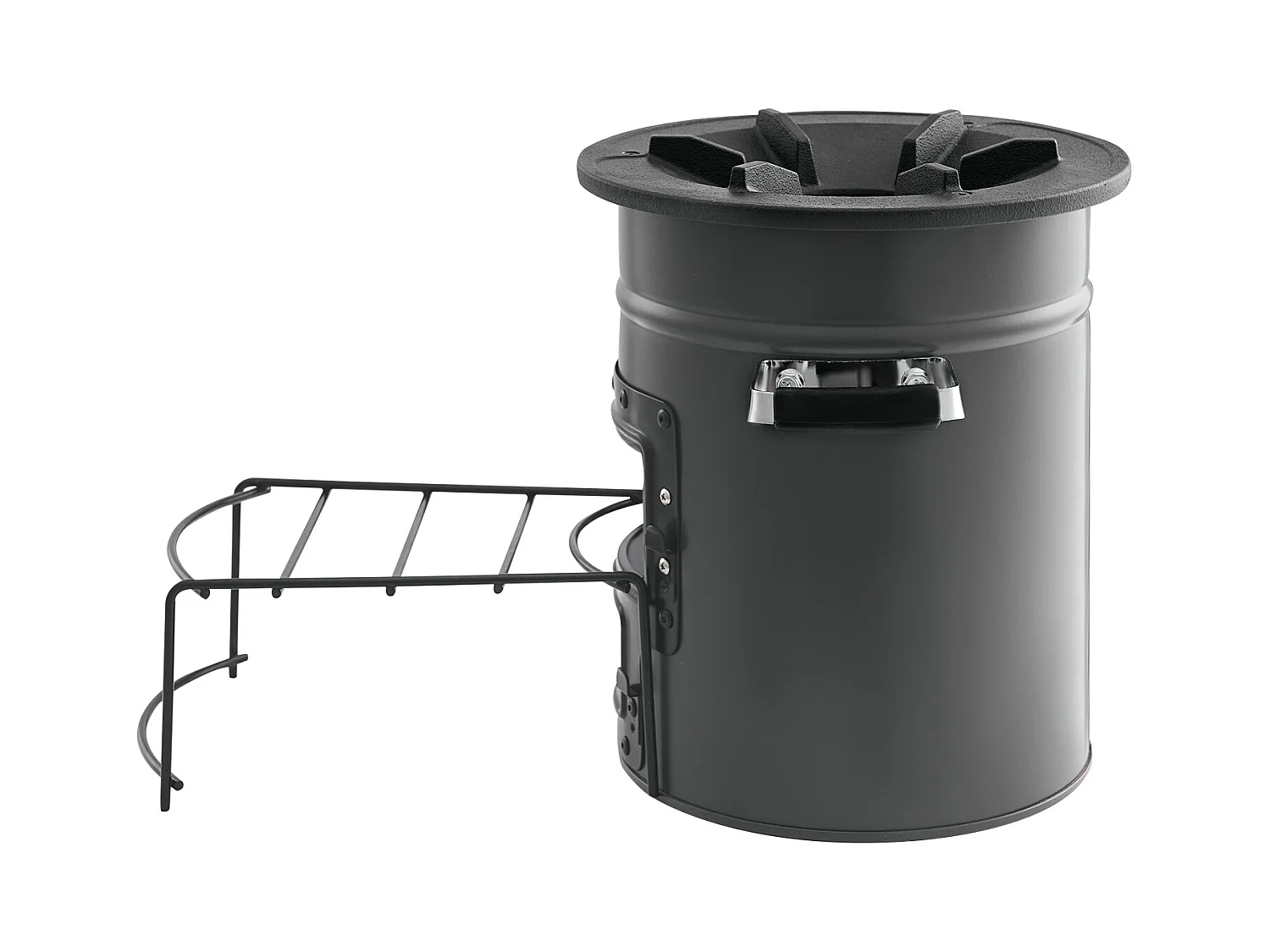 Fornello da Campeggio Rocket SucceBuy, Stufa a Legna Portatile in Acciaio SPCC, con Borsa da Trasporto, Doppia Porta, Fornello Razzo a Carbone per Cucina