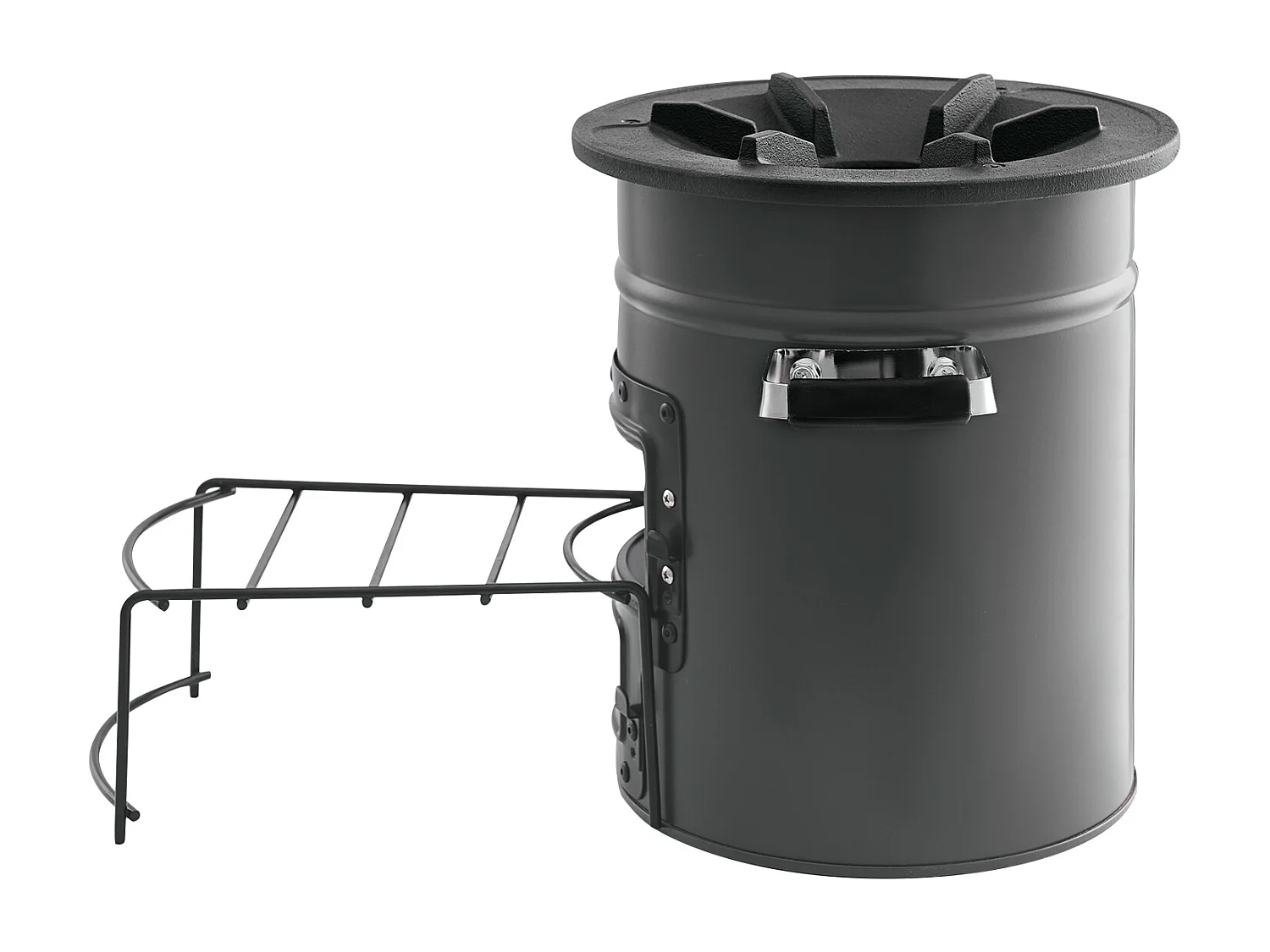 Fornello da Campeggio Rocket SucceBuy, Stufa a Legna Portatile in Acciaio SPCC, con Borsa da Trasporto, Doppia Porta, Fornello Razzo a Carbone per Cucina