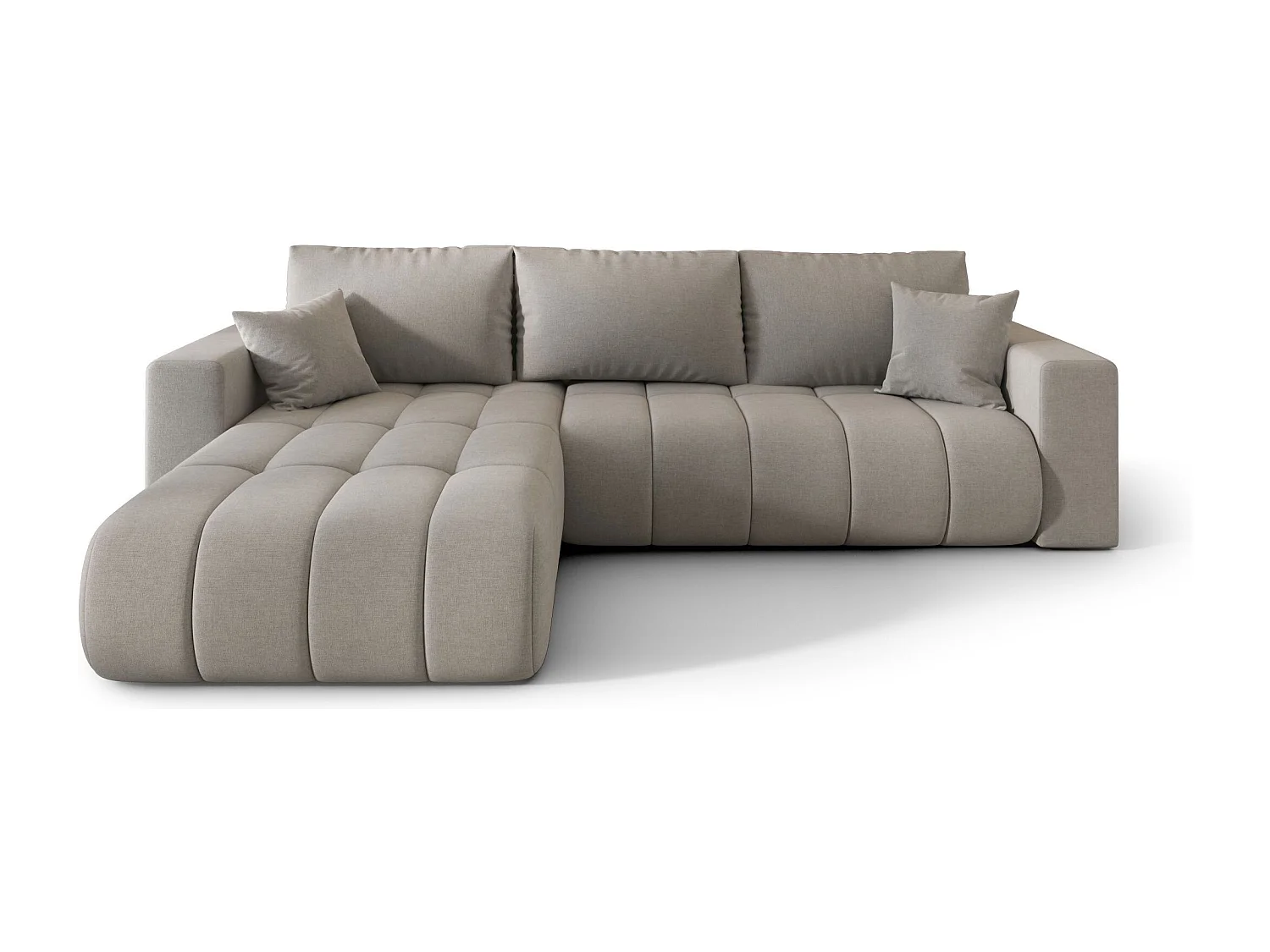 Canapé d’angle BEDANTE MILO PREMIUM L Wind 84 avec fonction de couchage côté gauche