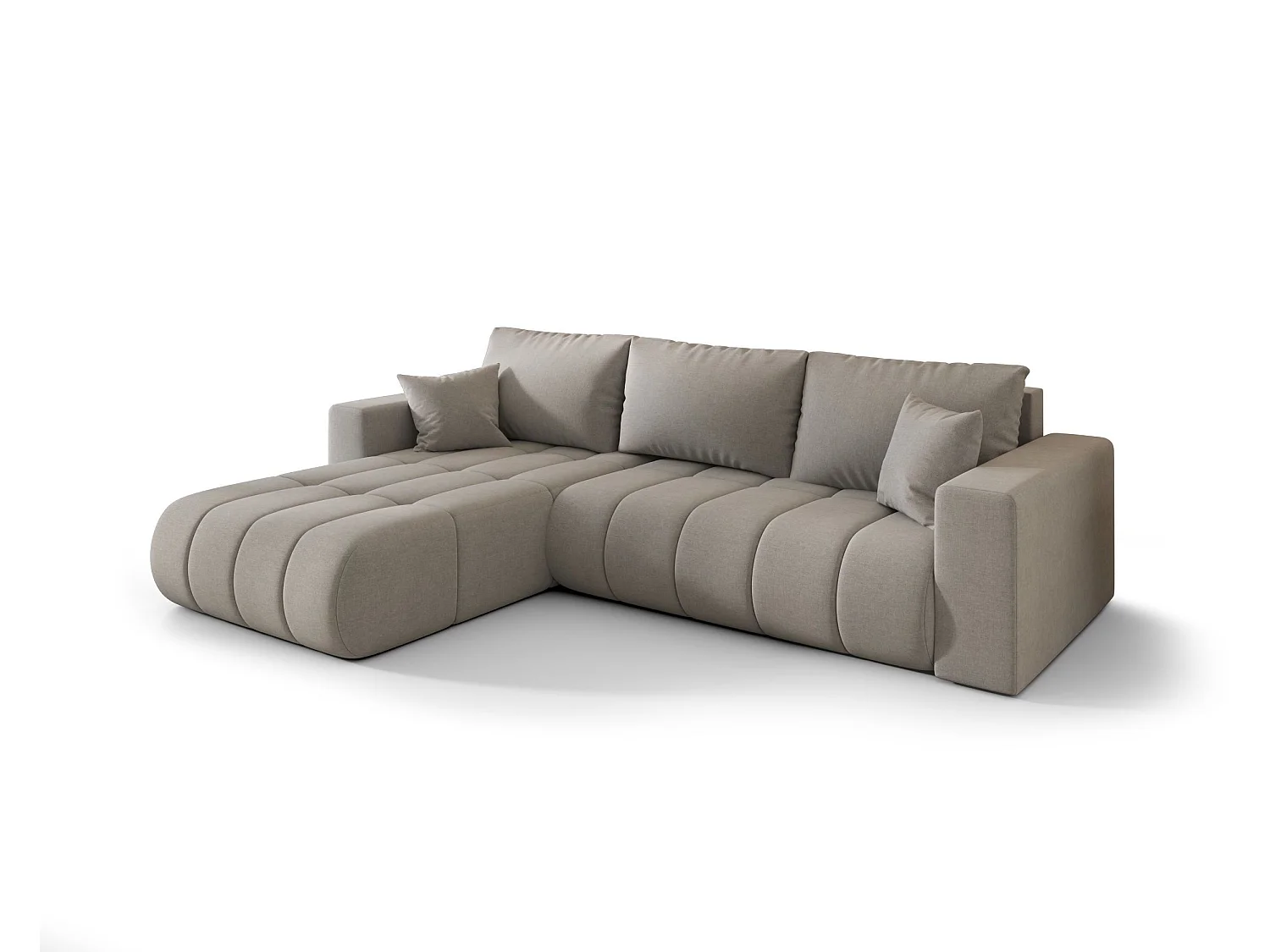 BEDANTE Ecksofa mit Schlaffunktion MILO PREMIUM L Wind 84 Links