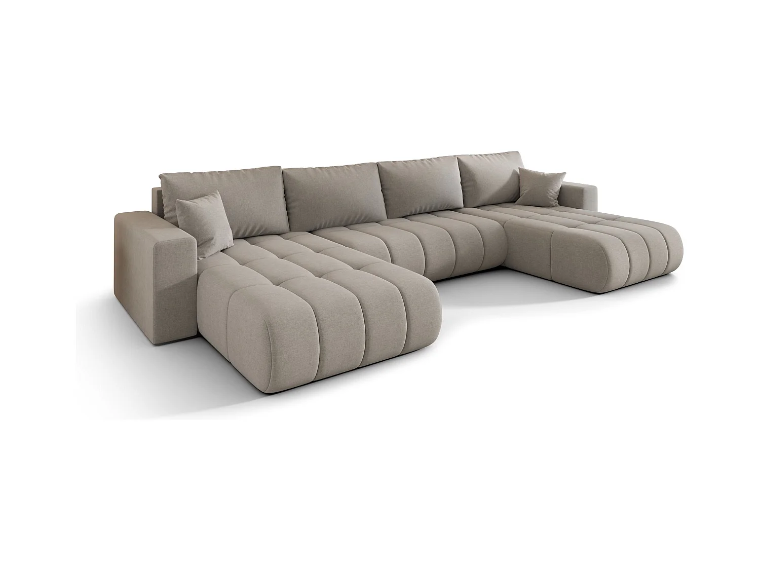 Canapé d’angle BEDANTE avec fonction de couchage MILO U PREMIUM Wind 11