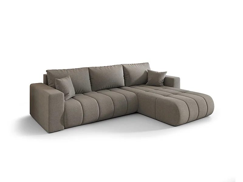 BEDANTE Ecksofa mit Schlaffunktion MILO PREMIUM L Wind 21 Rechts