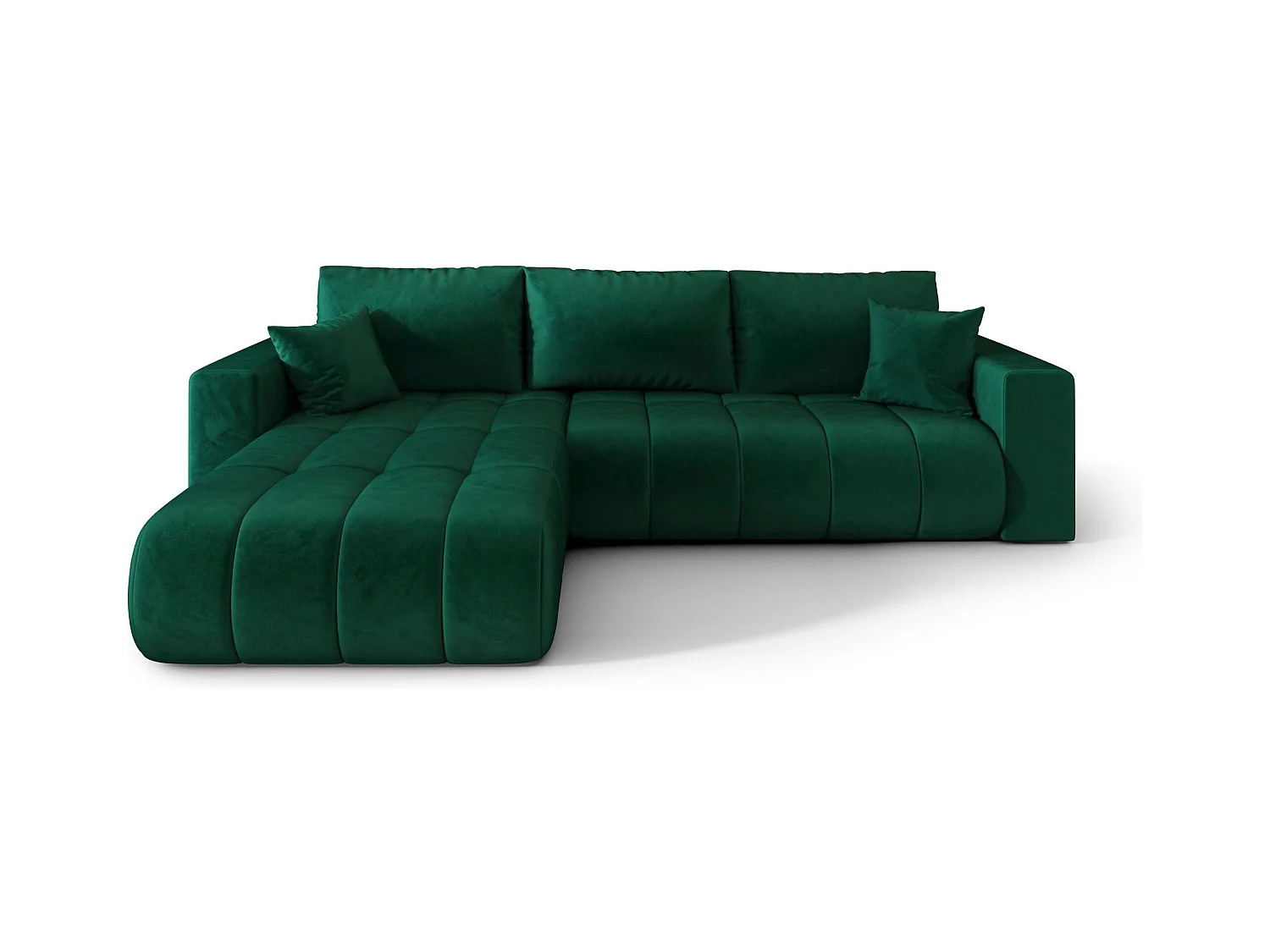 Canapé d’angle BEDANTE MILO PREMIUM L Monolith 37 avec fonction de couchage côté gauche