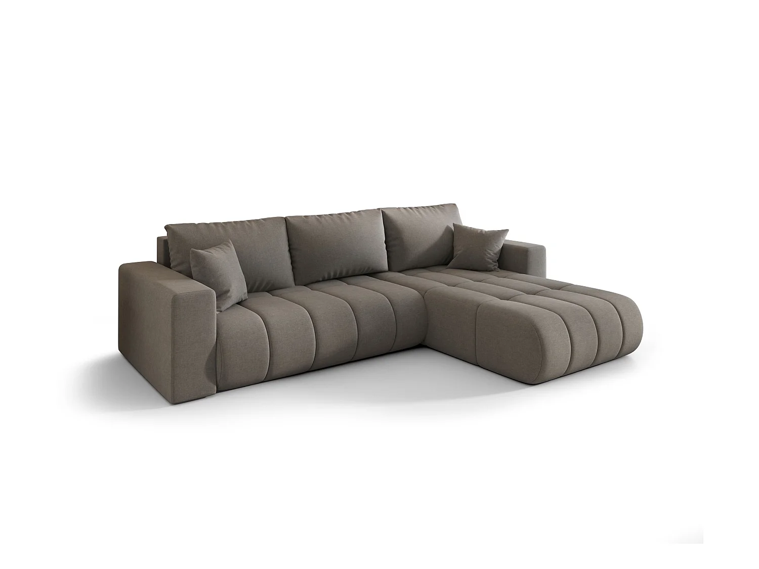 Canapé d’angle BEDANTE MILO PREMIUM L Wind 90 avec fonction de couchage côté droit