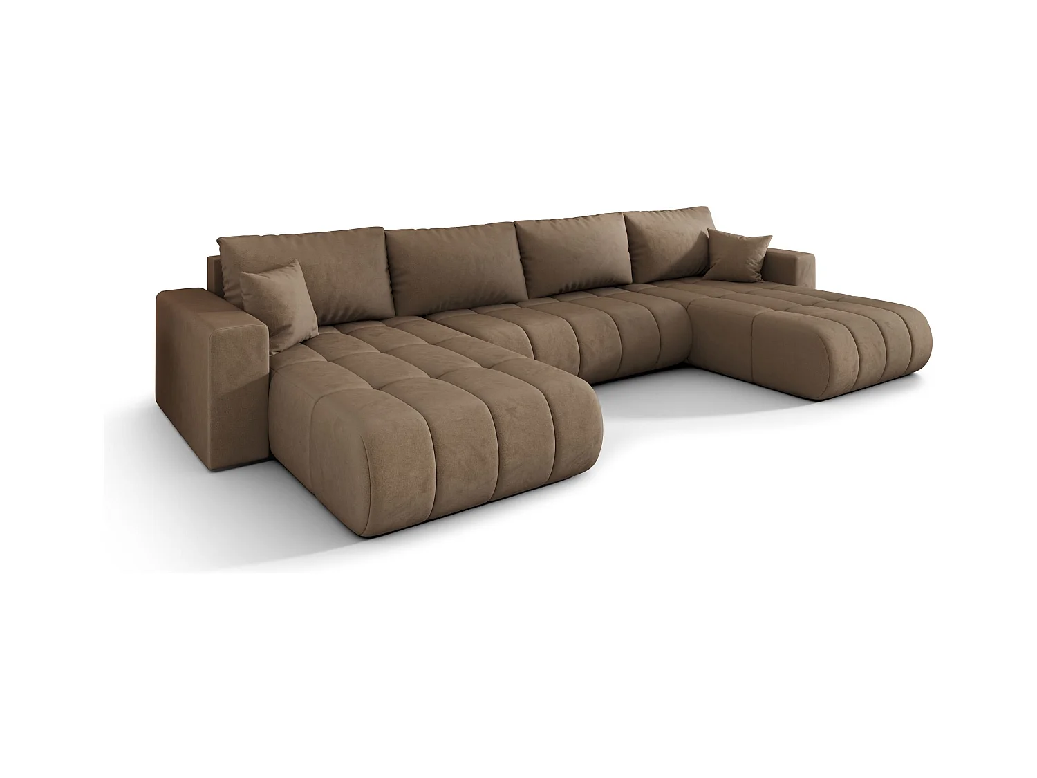 Canapé d’angle BEDANTE avec fonction de couchage MILO U PREMIUM Monolith 09