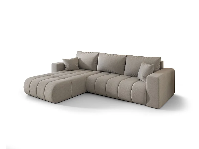 Canapé d’angle BEDANTE MILO PREMIUM L Wind 11 avec fonction de couchage côté gauche