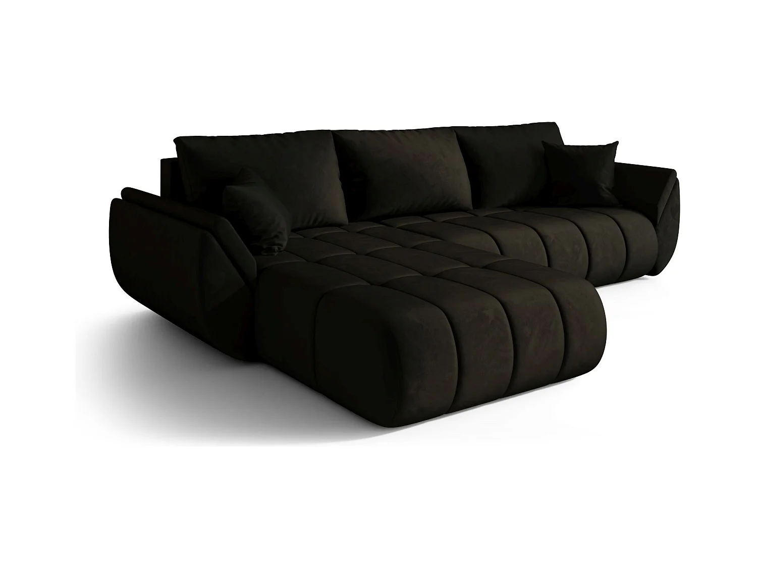 Canapé d’angle BEDANTE TOKYO PREMIUM L Monolith 95 avec fonction de couchage côté gauche
