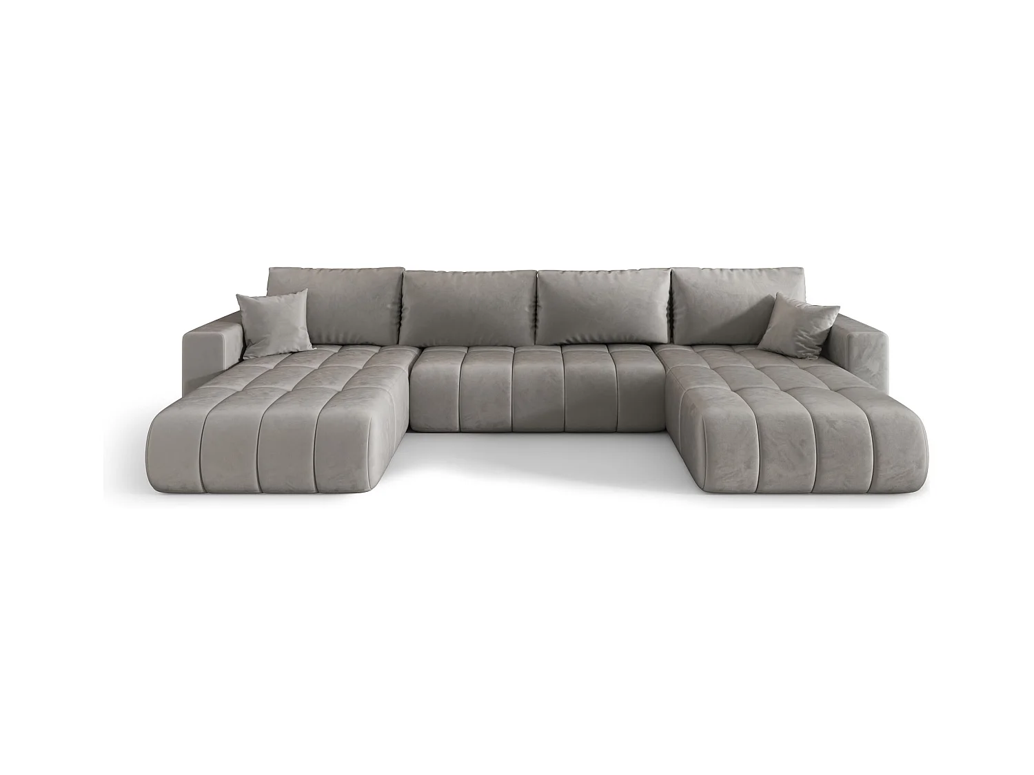 Canapé d’angle BEDANTE avec fonction de couchage MILO U PREMIUM Monolith 84