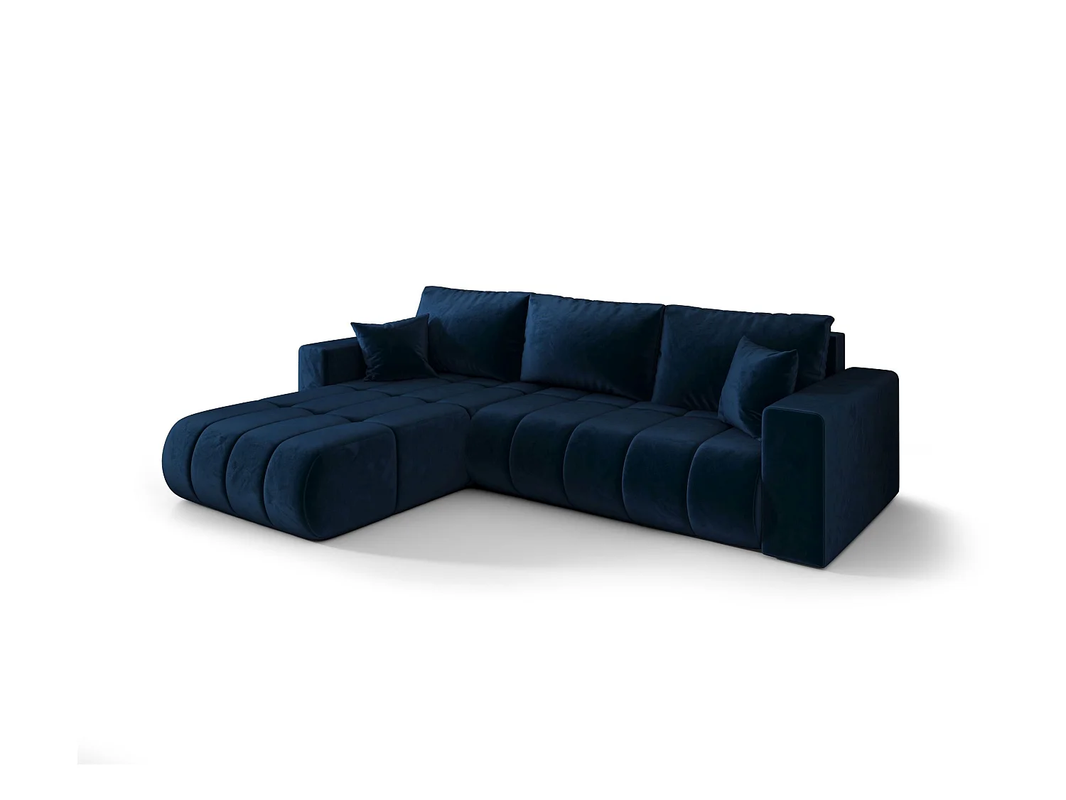 BEDANTE Ecksofa mit Schlaffunktion MILO PREMIUM L Monolith 77 Links
