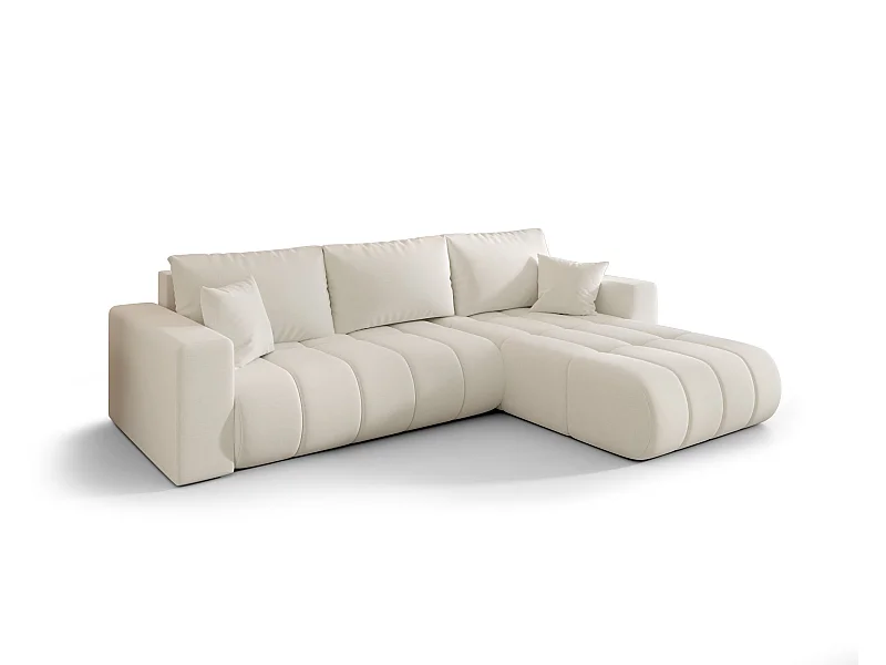 Canapé d’angle BEDANTE MILO PREMIUM L Wind 02 avec fonction de couchage côté droit