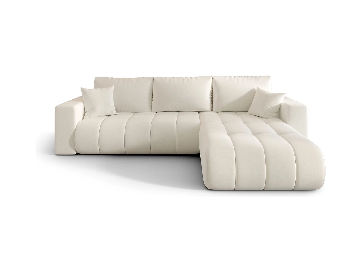 Canapé d’angle BEDANTE MILO PREMIUM L Wind 02 avec fonction de couchage côté droit