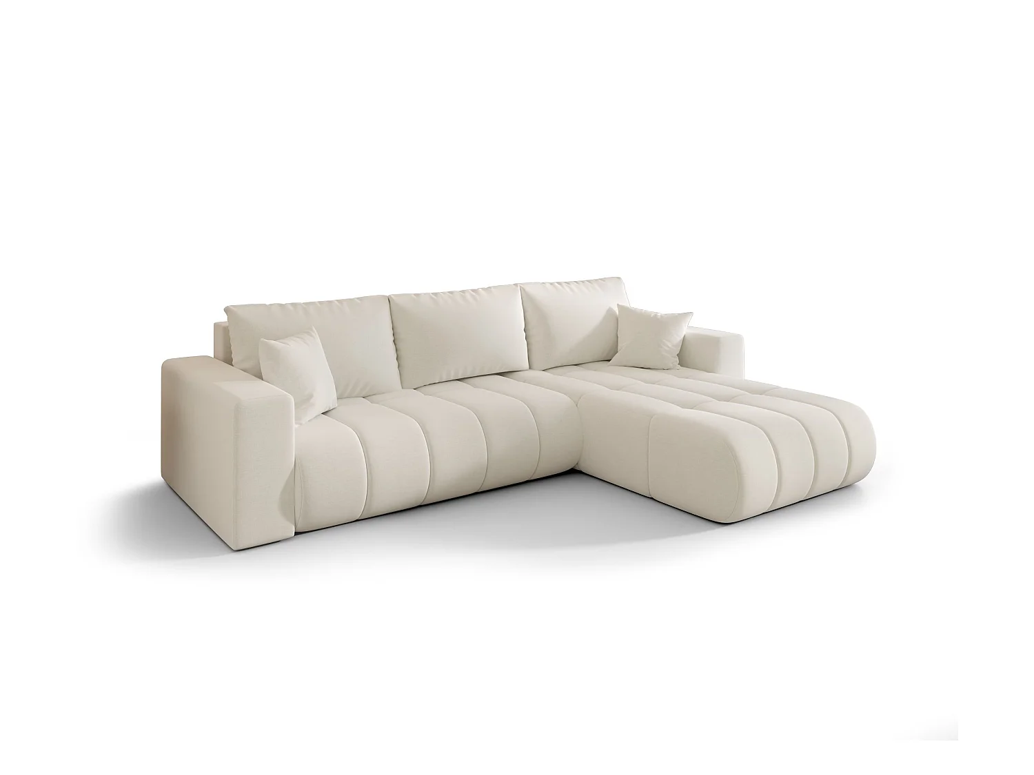 Canapé d’angle BEDANTE MILO PREMIUM L Wind 02 avec fonction de couchage côté droit