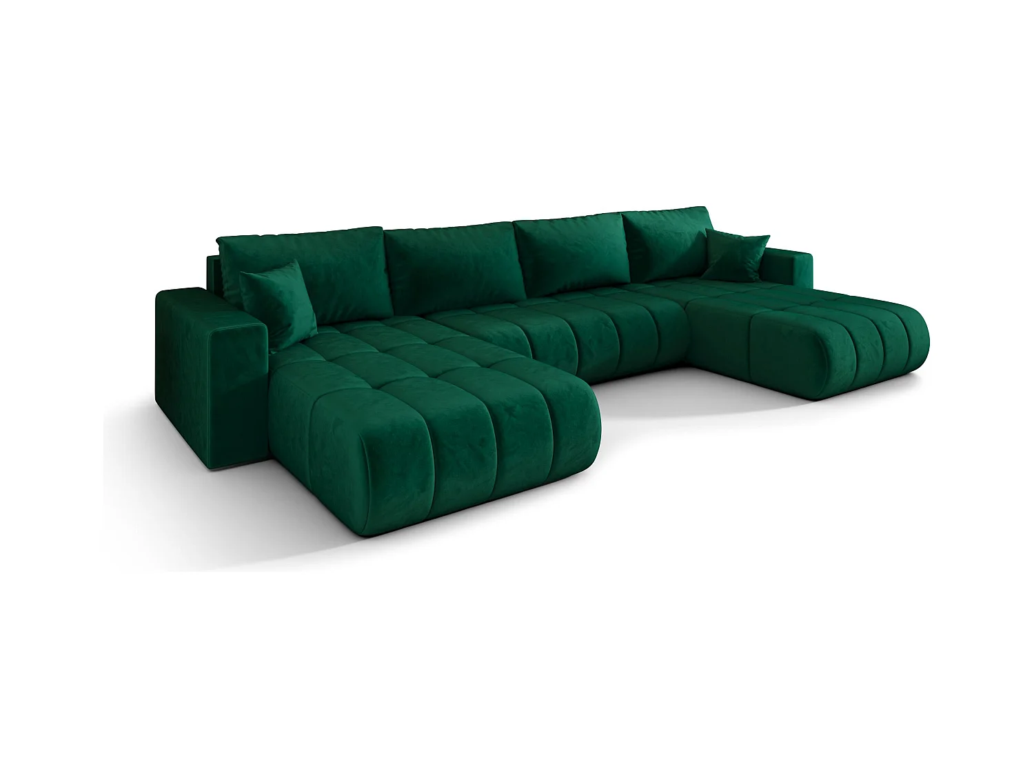 Canapé d’angle BEDANTE avec fonction de couchage MILO U PREMIUM Monolith 37