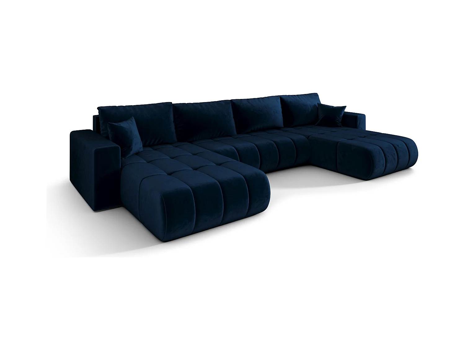 Canapé d’angle BEDANTE avec fonction de couchage MILO U PREMIUM Monolith 77