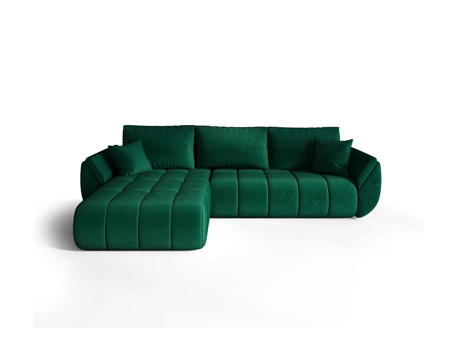 Canapé d’angle BEDANTE TOKYO PREMIUM L Monolith 37 avec fonction de couchage côté gauche