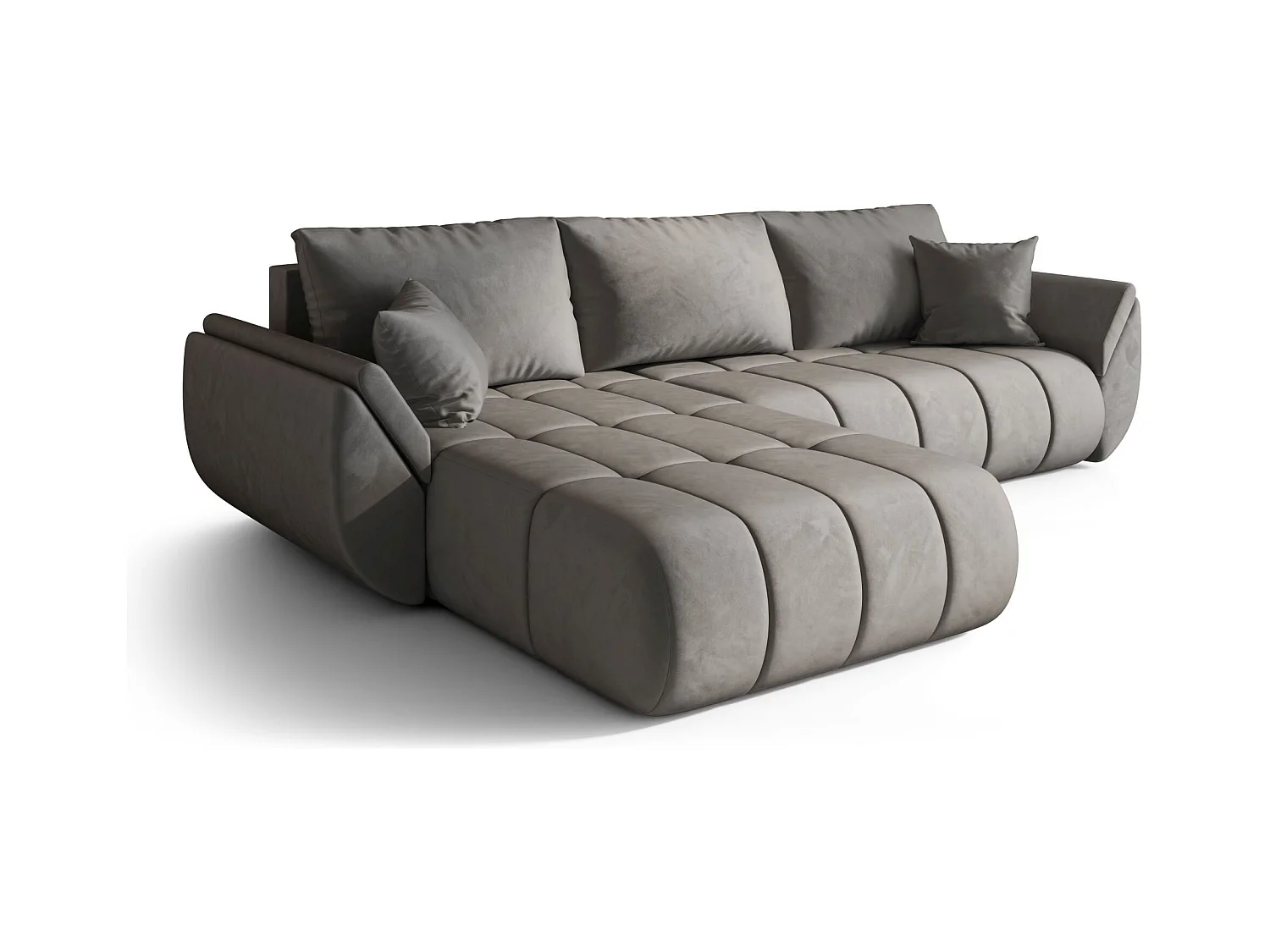 Canapé d’angle BEDANTE TOKYO PREMIUM L Monolith 84 avec fonction de couchage côté gauche