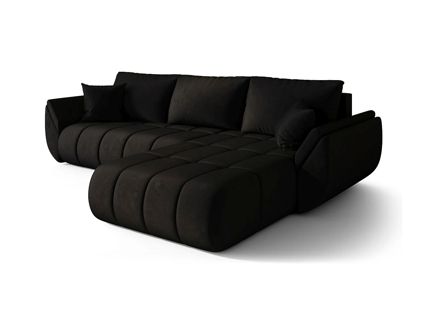 Canapé d’angle BEDANTE TOKYO PREMIUM L Monolith 97 avec fonction de couchage Côté droit