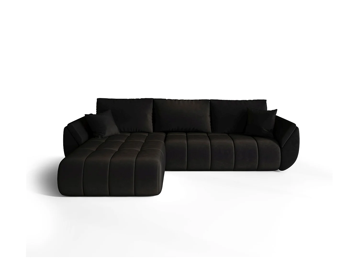 BEDANTE Ecksofa mit Schlaffunktion TOKYO PREMIUM L Monolith 97 Links