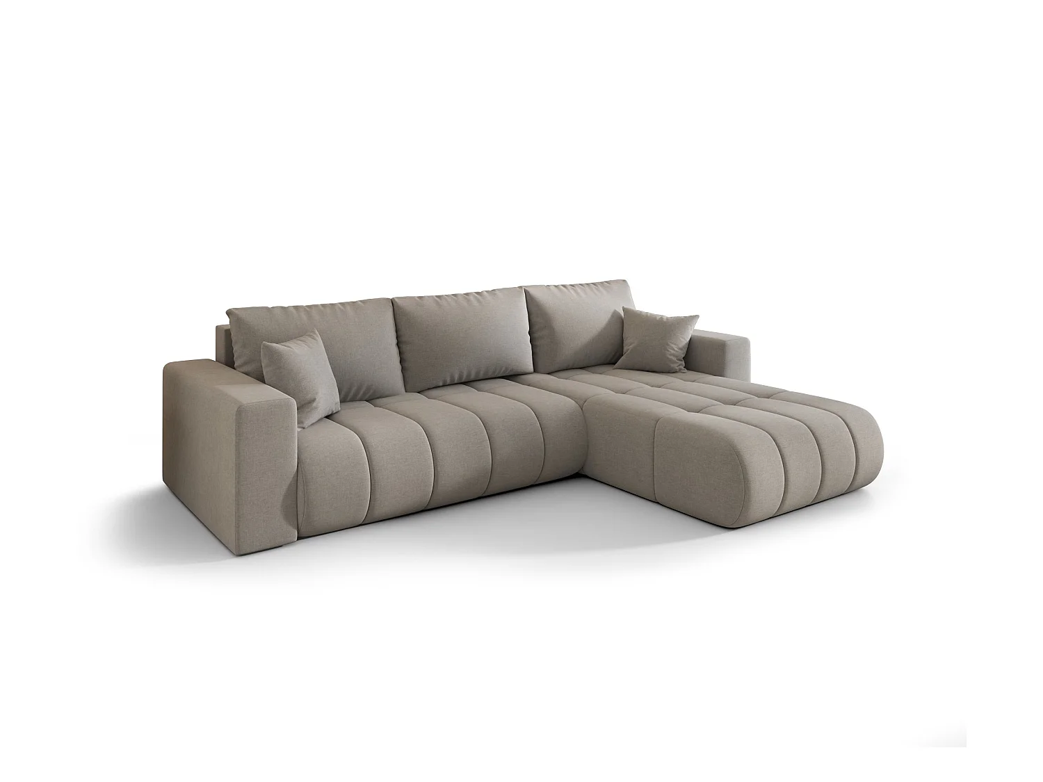 Canapé d’angle BEDANTE MILO PREMIUM L Wind 84 avec fonction de couchage côté droit