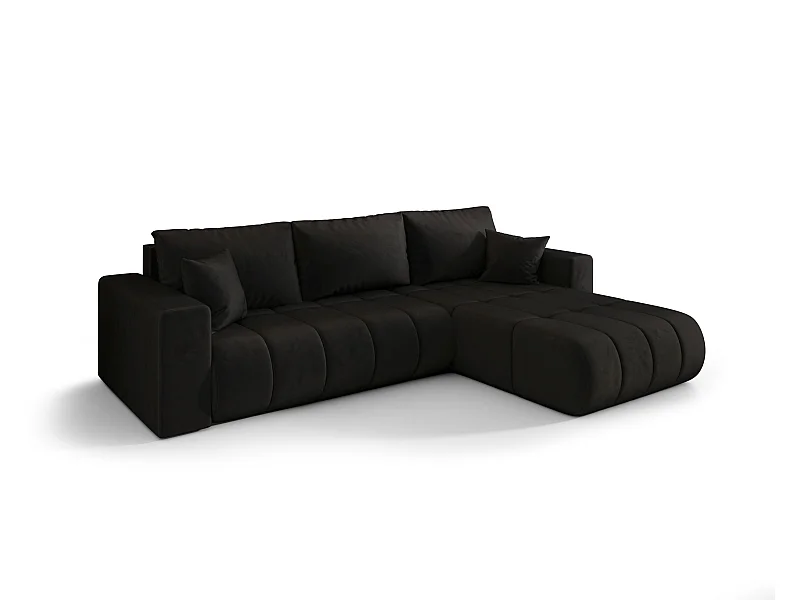 BEDANTE Ecksofa mit Schlaffunktion MILO PREMIUM L Monolith 97 Rechts