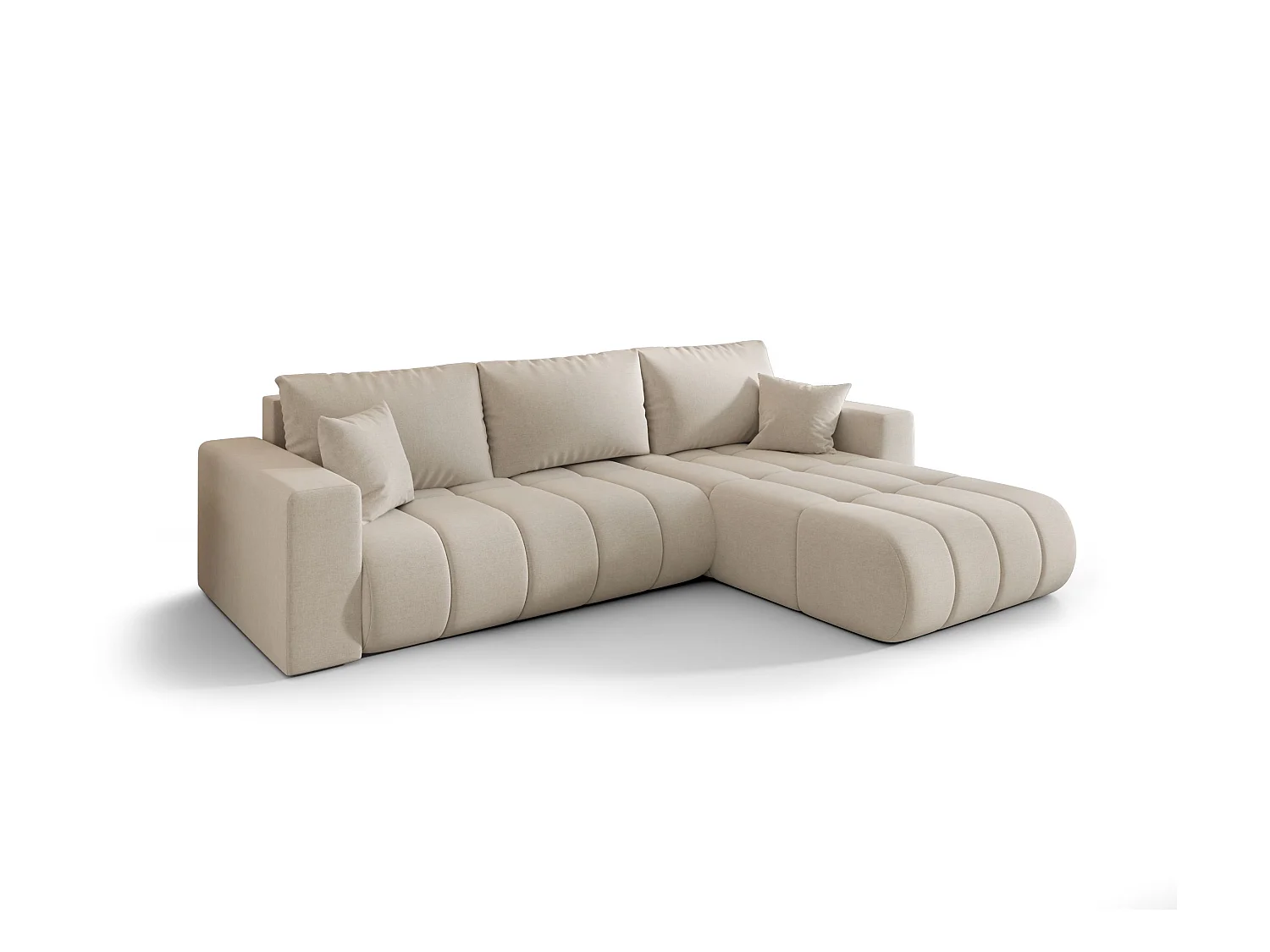 Canapé d’angle BEDANTE MILO PREMIUM L Wind 05 avec fonction de couchage côté droit