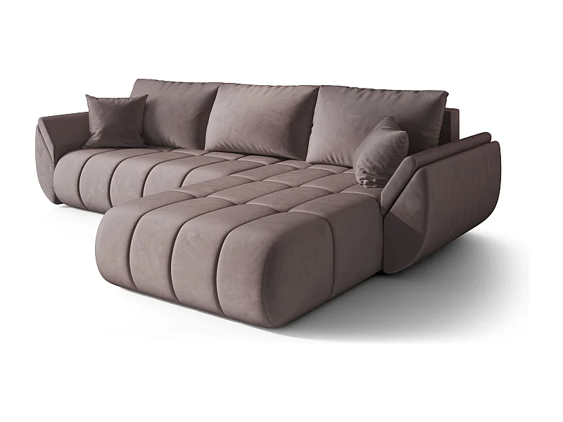 Narożnik BEDANTE TOKYO PREMIUM Prawy Monolith 62 z funkcją spania to eleganckie i funkcjonalne rozwiązanie do Twojego salonu.