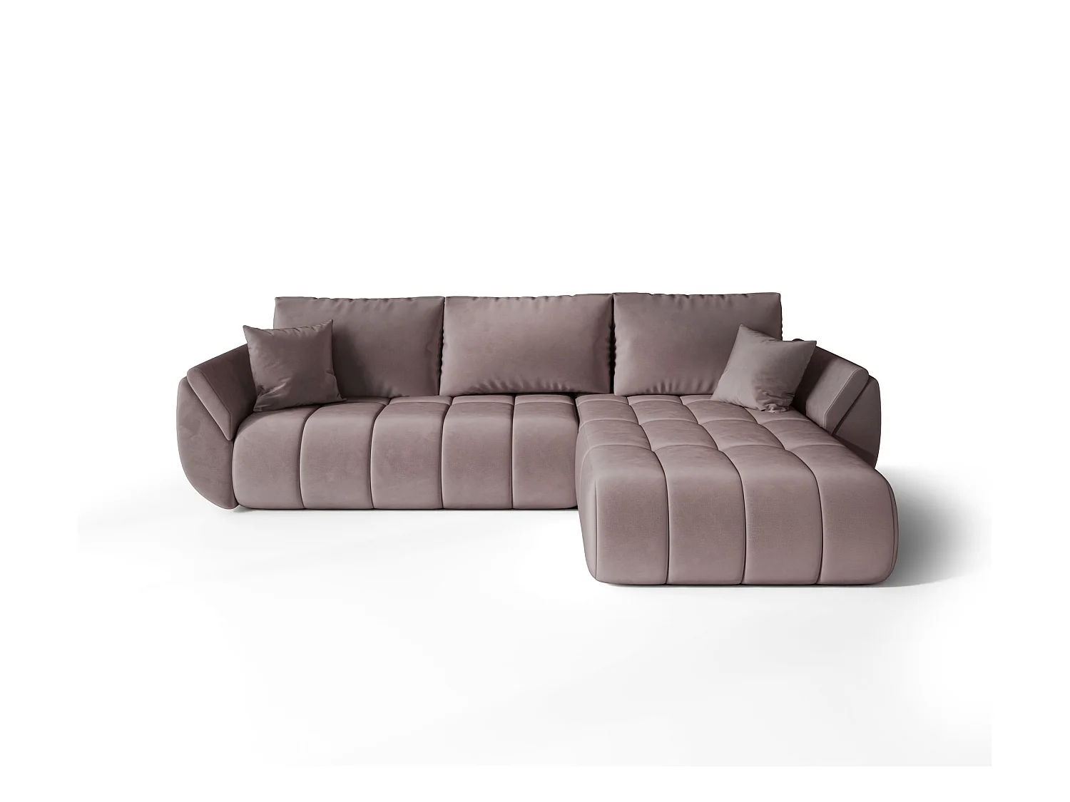 Canapé d’angle BEDANTE TOKYO PREMIUM L Monolith 62 avec fonction de couchage Côté droit