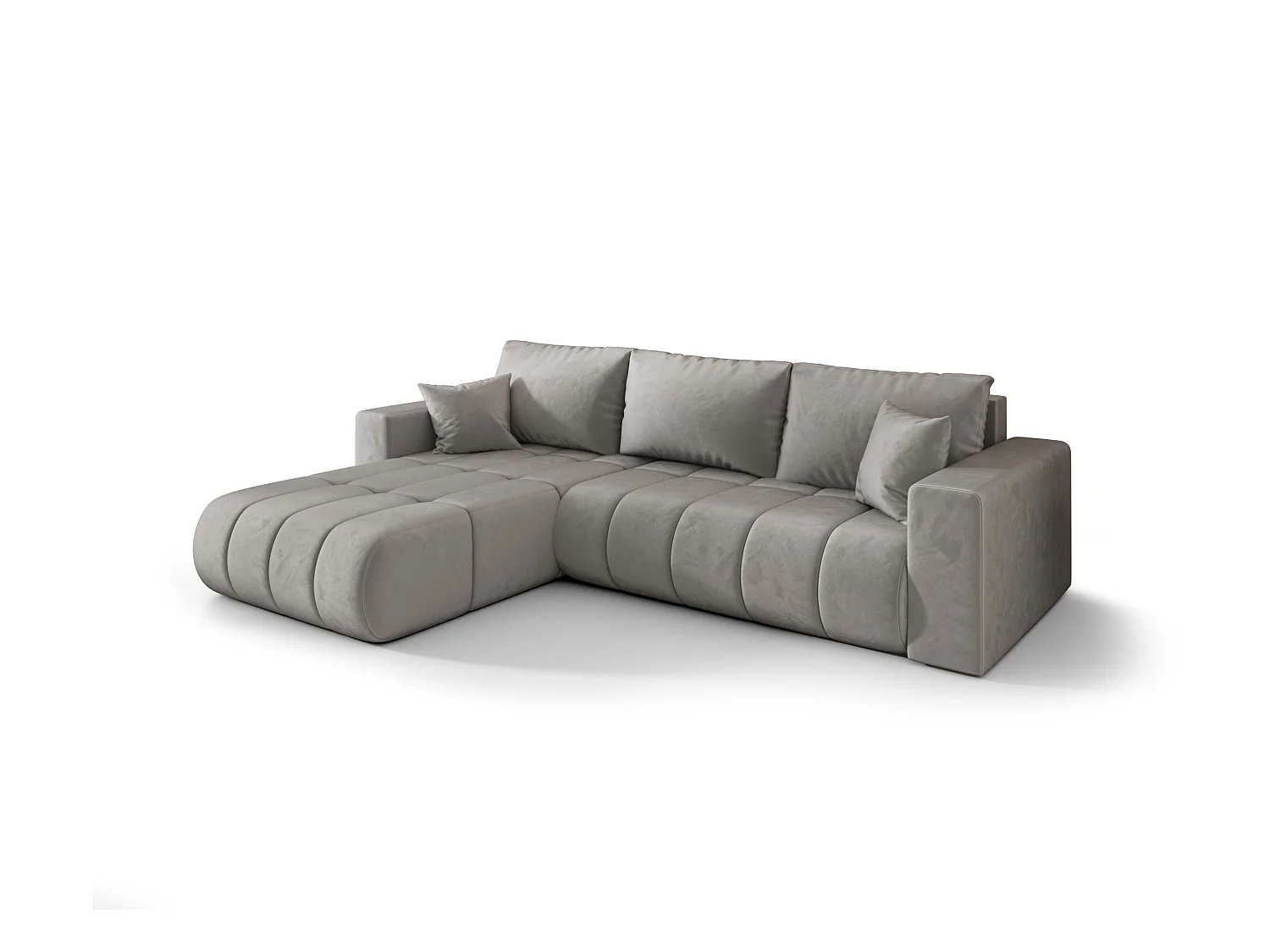 Narożnik BEDANTE MILO PREMIUM L Monolith 84 lewy z funkcją spania Mebel łączący wygodę i nowoczesny design