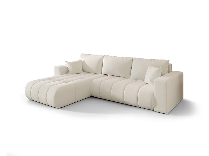 Canapé d’angle BEDANTE MILO PREMIUM L Wind 02 avec fonction de couchage côté gauche