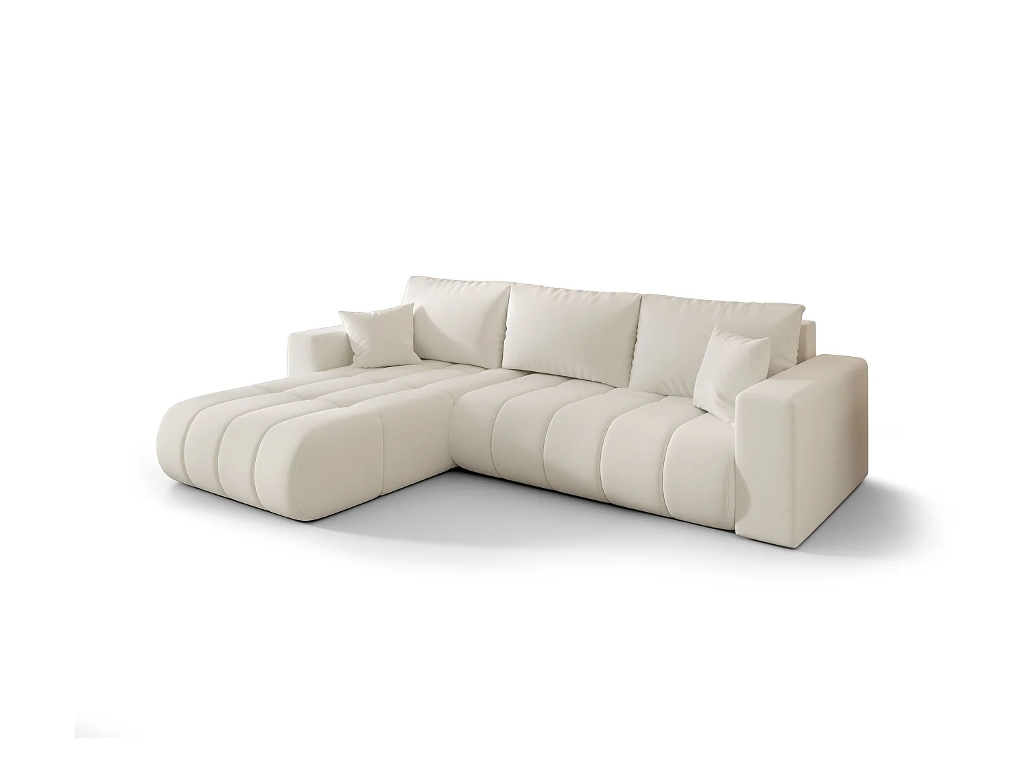 Canapé d’angle BEDANTE MILO PREMIUM L Wind 02 avec fonction de couchage côté gauche