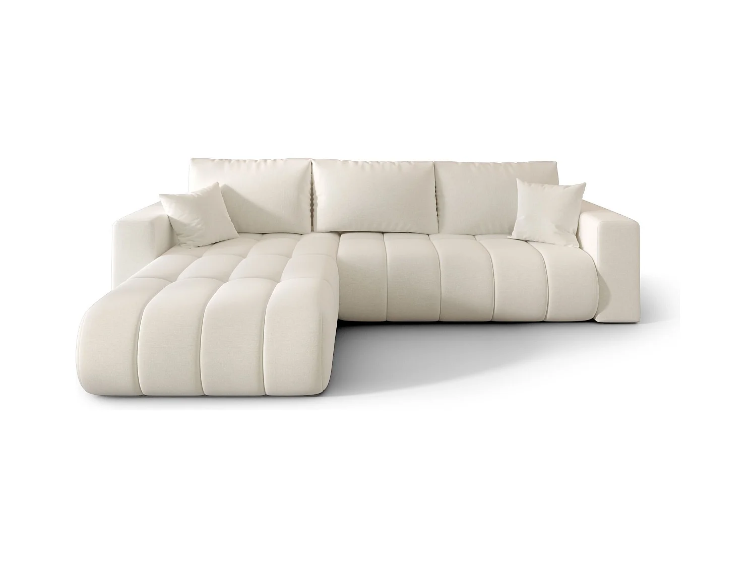 Canapé d’angle BEDANTE MILO PREMIUM L Wind 02 avec fonction de couchage côté gauche