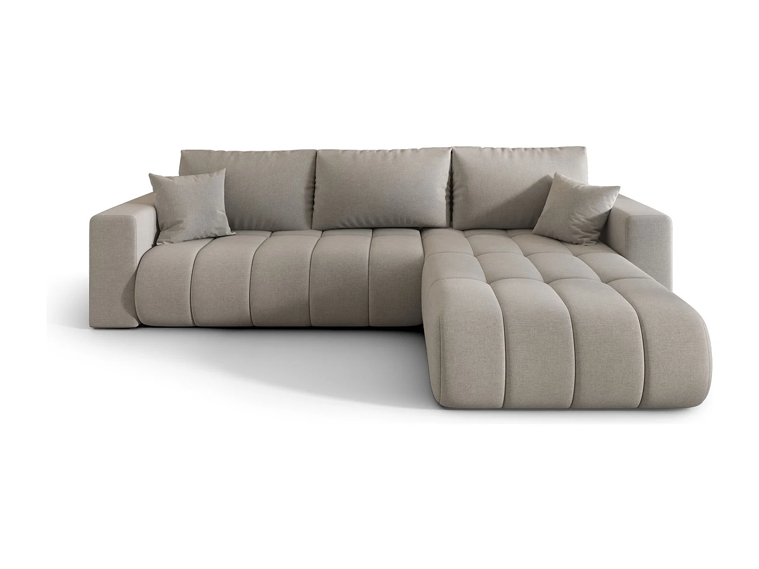 Canapé d’angle BEDANTE MILO PREMIUM L Wind 11 avec fonction de couchage côté droit