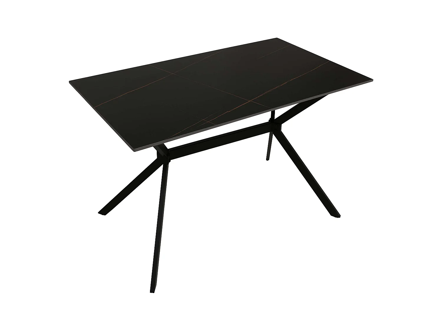 Esszimmertisch MCW-O58, Schwarz-gold