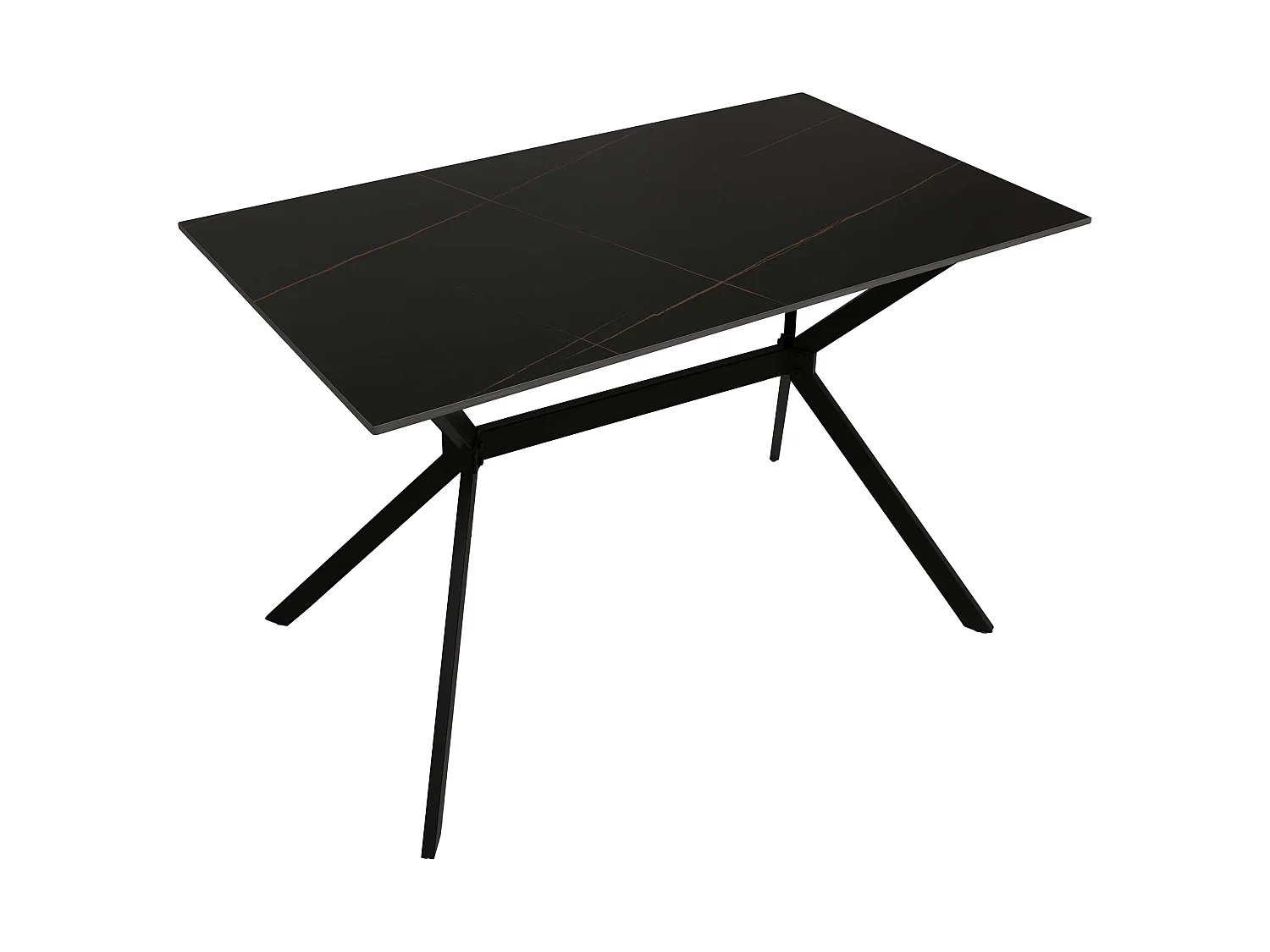 Stół do jadalni MCW-O58,  czarno-złoty