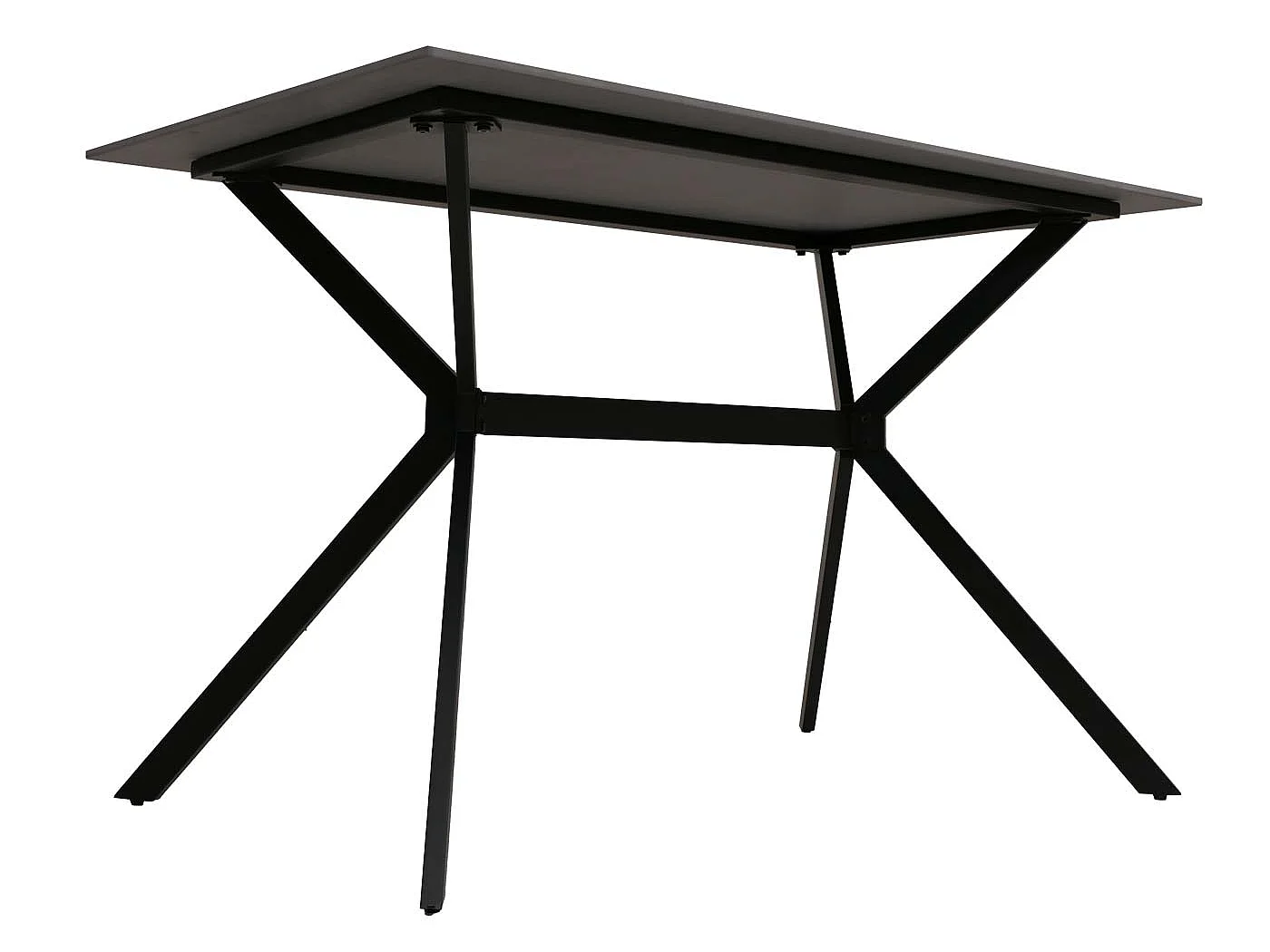 Stół do jadalni MCW-O58,  czarno-złoty