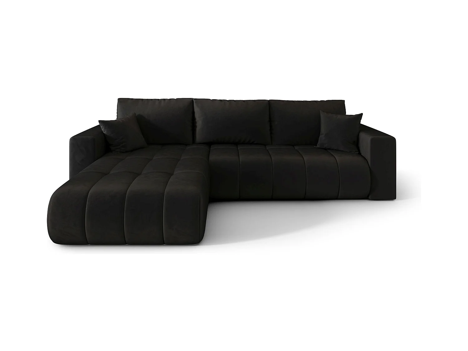 BEDANTE Ecksofa mit Schlaffunktion MILO PREMIUM L Monolith 97 Links