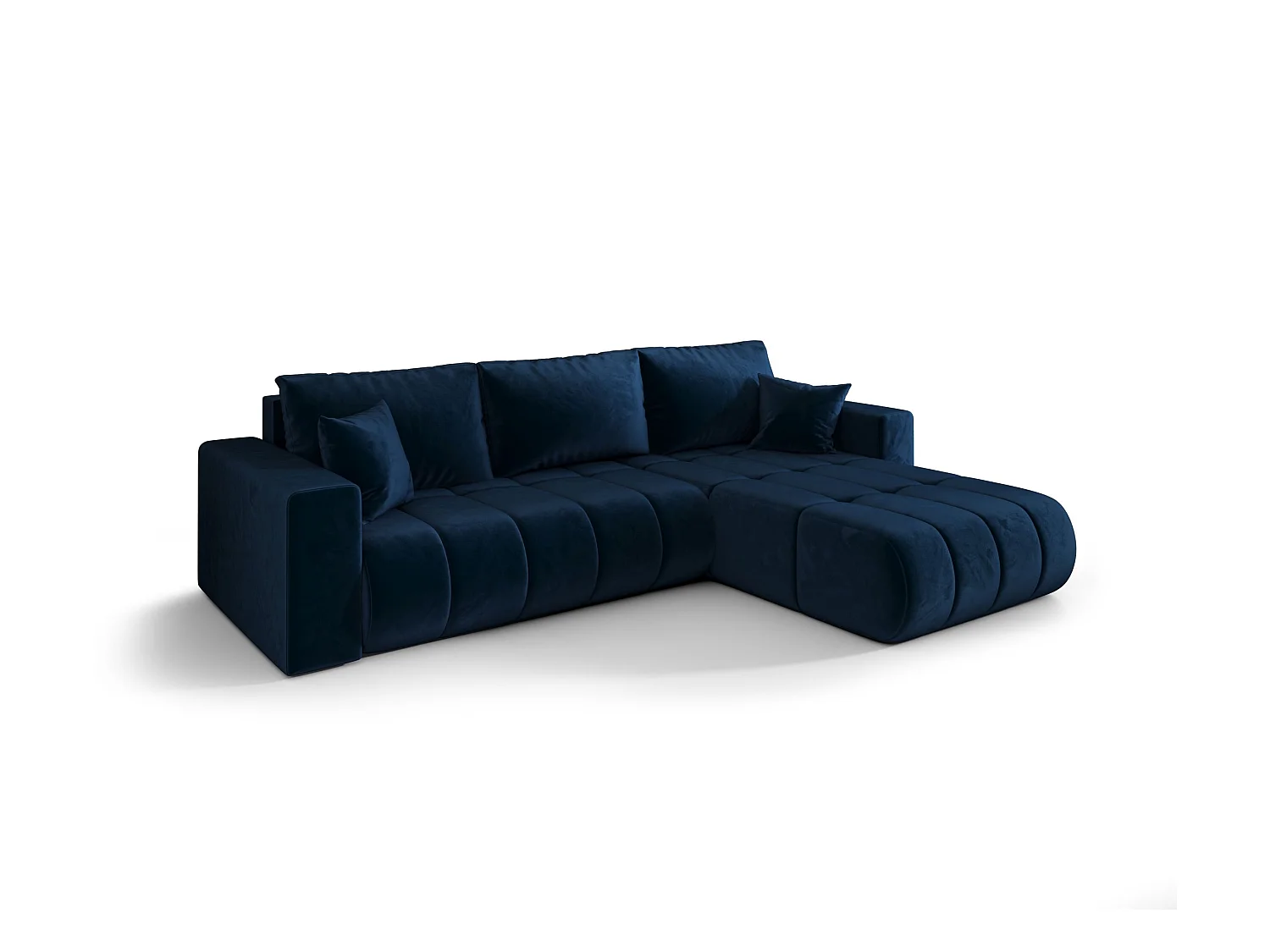 BEDANTE Ecksofa mit Schlaffunktion MILO PREMIUM L Monolith 77 Rechts