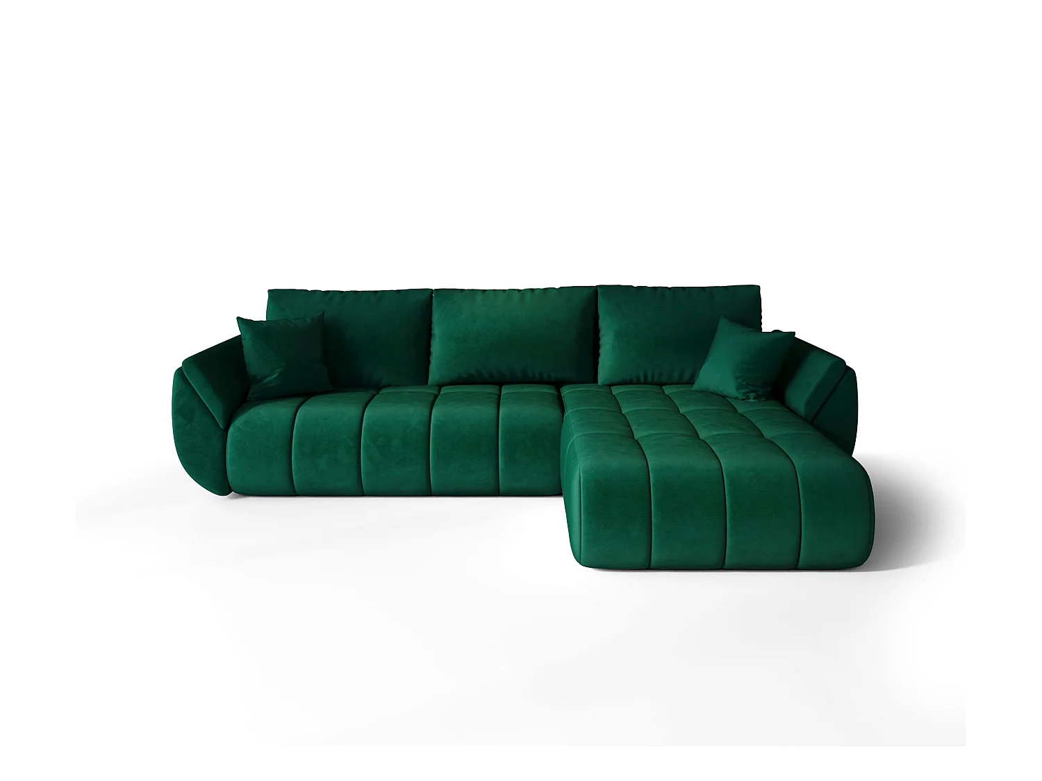 Canapé d’angle BEDANTE TOKYO PREMIUM L Monolith 37 avec fonction de couchage Côté droit