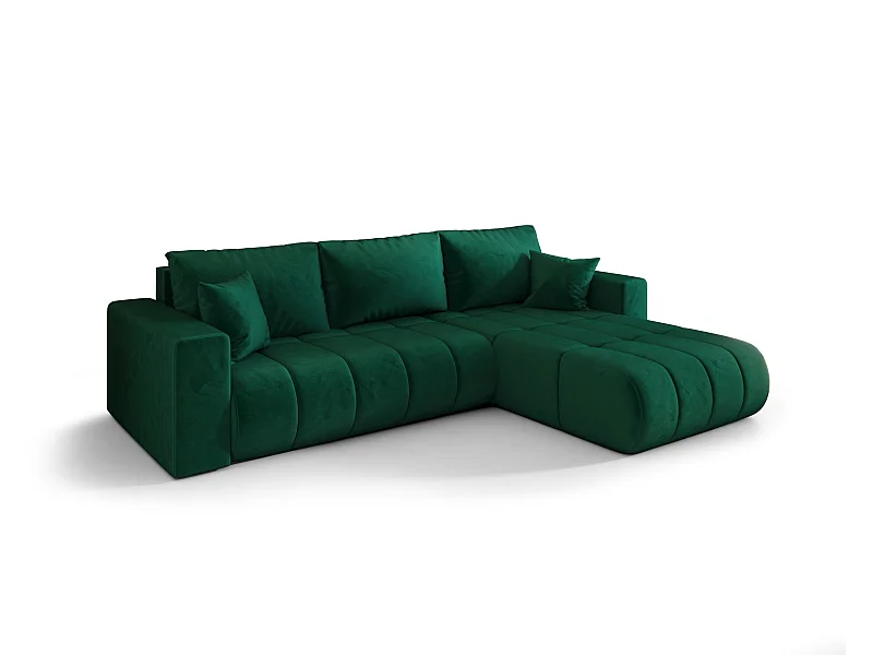 BEDANTE Ecksofa mit Schlaffunktion MILO PREMIUM L Monolith 37 Rechts
