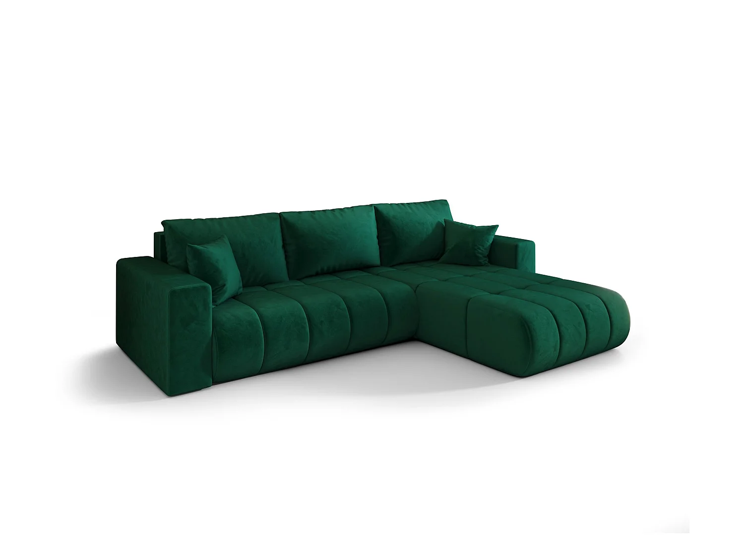 Canapé d’angle BEDANTE MILO PREMIUM L Monolith 37 avec fonction de couchage côté droit