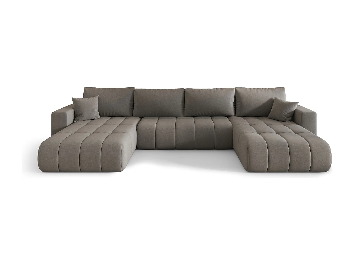 BEDANTE Ecksofa mit Schlaffunktion MILO U PREMIUM Wind 90