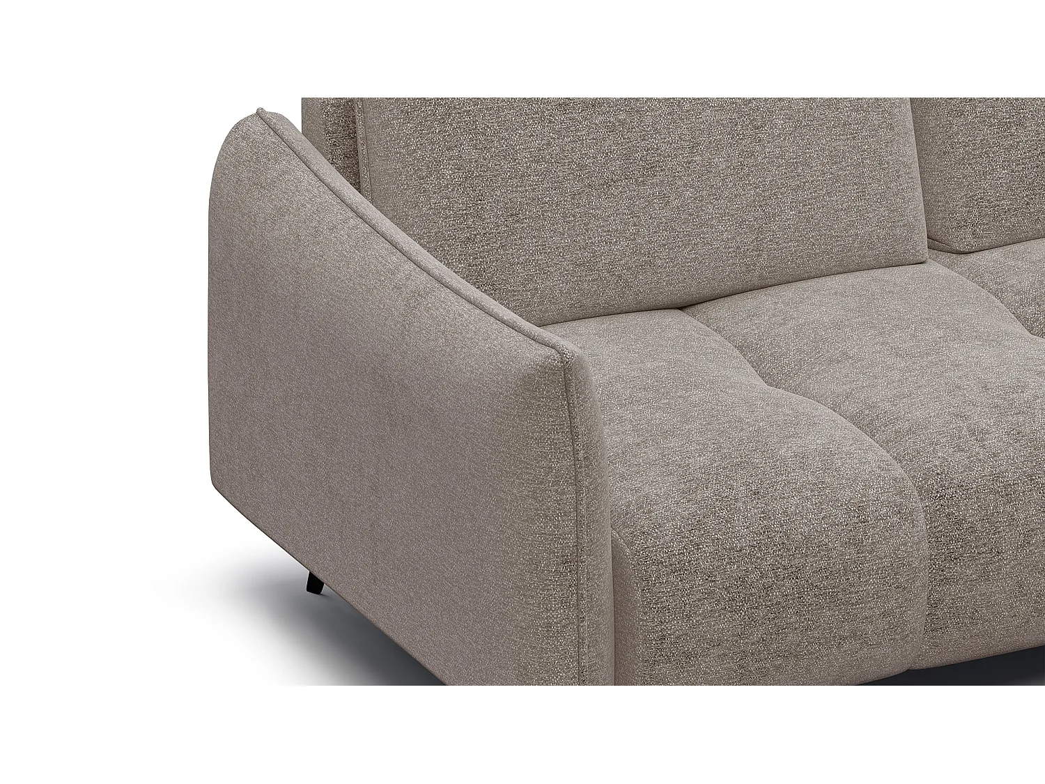 CANAPE AERA 2,5 places, beige  foncé