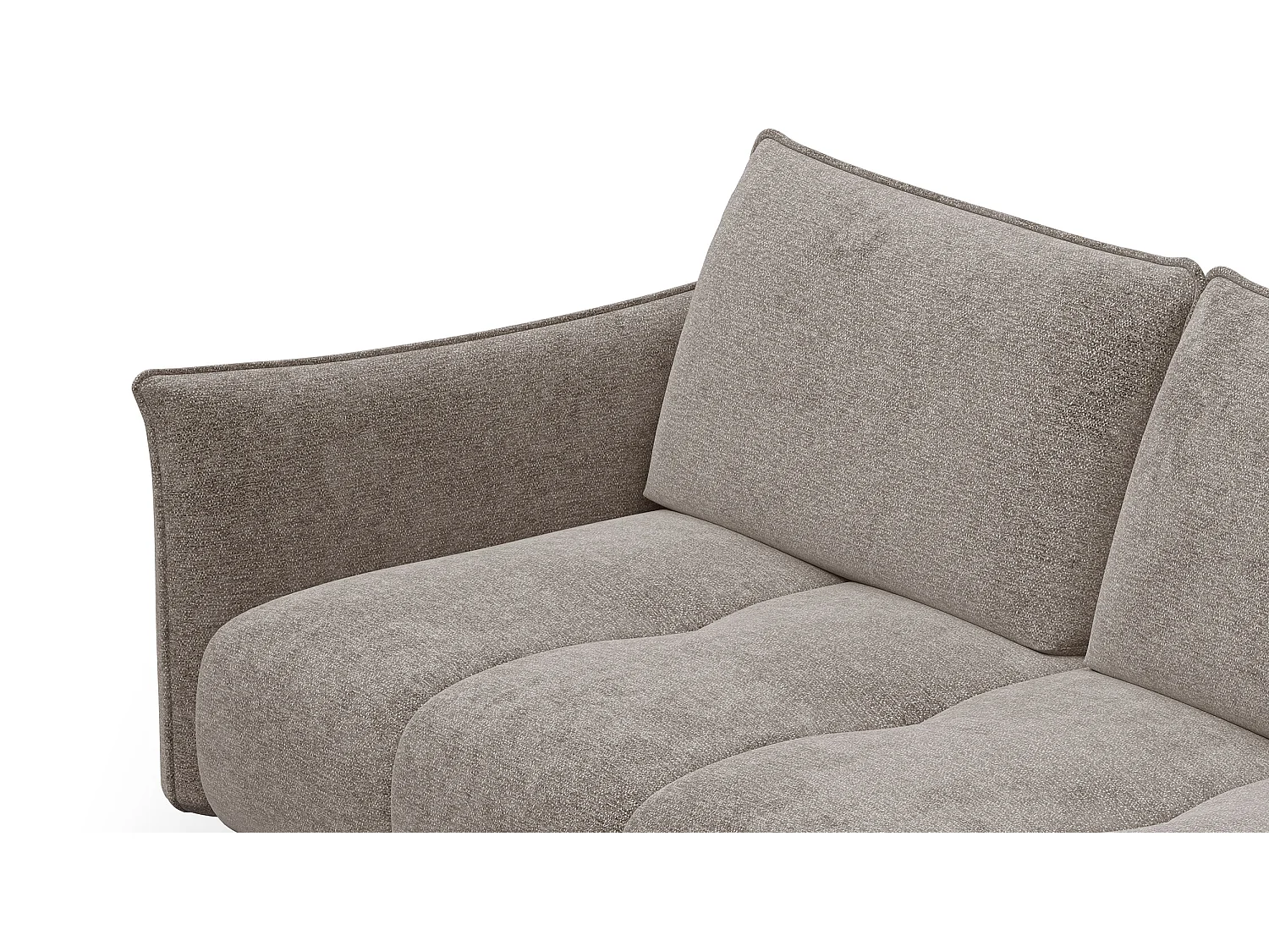 CANAPE AERA 2,5 places, beige  foncé